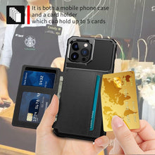 Load image into Gallery viewer, Magnetic Wallet Leather Case For iPhone 14 13 12 11 Pro Max XS Phone Cases Stand X  Anti drop Cards Soft Cover Functional Case Compatible with iPhone
