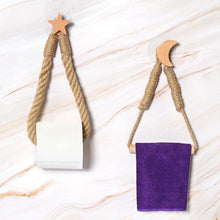 Load image into Gallery viewer, Many Styles Kitchen Roll Napkin Holders Towel Dispenser Accessory Hanging Rope Wooden Toilet Paper Holder For Bathroom Decor Home Toilet Roll Holder Creative Wood Roll Holder Country House Toilet Paper Holder Toilet Bathroom
