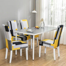 Load image into Gallery viewer, Marble Printed Stretch Chair Cover For Dining Room Office Banquet Chair Protector Elastic Material Armchair Cover  Chair Cover Chair Slipcover Marble Background Texture Parson Chair

