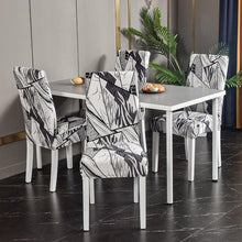 Load image into Gallery viewer, Marble Printed Stretch Chair Cover For Dining Room Office Banquet Chair Protector Elastic Material Armchair Cover  Chair Cover Chair Slipcover Marble Background Texture Parson Chair
