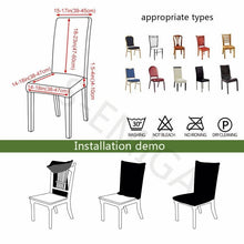 Load image into Gallery viewer, Marble Printed Stretch Chair Cover For Dining Room Office Banquet Chair Protector Elastic Material Armchair Cover  Chair Cover Chair Slipcover Marble Background Texture Parson Chair
