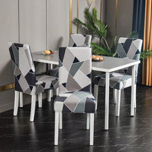 Load image into Gallery viewer, Marble Printed Stretch Chair Cover For Dining Room Office Banquet Chair Protector Elastic Material Armchair Cover  Chair Cover Chair Slipcover Marble Background Texture Parson Chair
