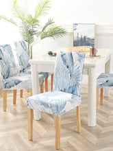 Load image into Gallery viewer, Marble Printed Stretch Chair Cover For Dining Room Office Banquet Chair Protector Elastic Material Armchair Cover  Chair Cover Chair Slipcover Marble Background Texture Parson Chair
