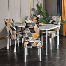 Load image into Gallery viewer, Marble Printed Stretch Chair Cover For Dining Room Office Banquet Chair Protector Elastic Material Armchair Cover  Chair Cover Chair Slipcover Marble Background Texture Parson Chair
