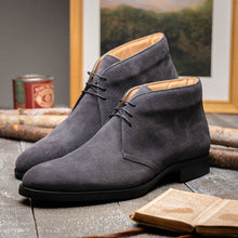 Load image into Gallery viewer, 46-592-GRY MARCO Suede Calfskin Chukka Boot Grey
