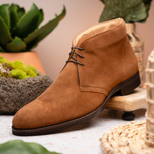 Load image into Gallery viewer, 46-592-TOB MARCO Suede Calfskin Chukka Boot, Tobacco
