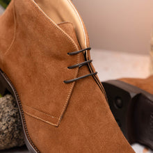 Load image into Gallery viewer, 46-592-TOB MARCO Suede Calfskin Chukka Boot, Tobacco
