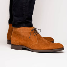 Load image into Gallery viewer, 46-592-TOB MARCO Suede Calfskin Chukka Boot, Tobacco
