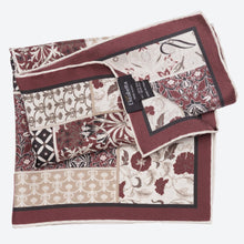 Load image into Gallery viewer, Portici - Silk Pocket Square - Maroon
