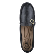 Load image into Gallery viewer, MARY Genuine Leather Women&#39;s Slip On Buckle Loafers
