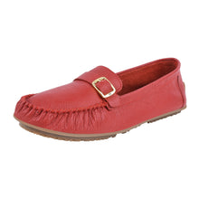 Load image into Gallery viewer, MARY Genuine Leather Women&#39;s Slip On Buckle Loafers
