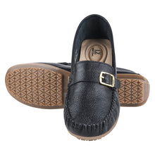 Load image into Gallery viewer, MARY Genuine Leather Women&#39;s Slip On Buckle Loafers
