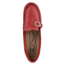 Load image into Gallery viewer, MARY Genuine Leather Women&#39;s Slip On Buckle Loafers
