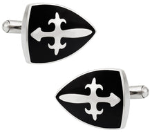 Load image into Gallery viewer, Masculine Shield Cufflinks
