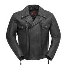 Load image into Gallery viewer, Mastermind Men's Motorcycle Leather Jacket
