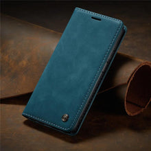 Load image into Gallery viewer, Matte Leather Case for Xiaomi Mi 9T CC9 10T 11T 12T Pro Lite 5G Redmi Note 8 9s 10 11 11S Pro Wallet Flip Cover Poco F3 M3 Pro  Women with Card Holder Kickstand Magnetic Leather Flip Case

