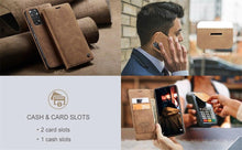 Load image into Gallery viewer, Matte Leather Case for Xiaomi Mi 9T CC9 10T 11T 12T Pro Lite 5G Redmi Note 8 9s 10 11 11S Pro Wallet Flip Cover Poco F3 M3 Pro  Women with Card Holder Kickstand Magnetic Leather Flip Case
