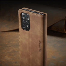 Load image into Gallery viewer, Matte Leather Case for Xiaomi Mi 9T CC9 10T 11T 12T Pro Lite 5G Redmi Note 8 9s 10 11 11S Pro Wallet Flip Cover Poco F3 M3 Pro  Women with Card Holder Kickstand Magnetic Leather Flip Case
