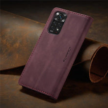 Load image into Gallery viewer, Matte Leather Case for Xiaomi Mi 9T CC9 10T 11T 12T Pro Lite 5G Redmi Note 8 9s 10 11 11S Pro Wallet Flip Cover Poco F3 M3 Pro  Women with Card Holder Kickstand Magnetic Leather Flip Case
