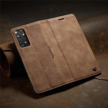 Load image into Gallery viewer, Matte Leather Case for Xiaomi Mi 9T CC9 10T 11T 12T Pro Lite 5G Redmi Note 8 9s 10 11 11S Pro Wallet Flip Cover Poco F3 M3 Pro  Women with Card Holder Kickstand Magnetic Leather Flip Case
