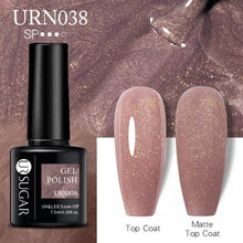 Load image into Gallery viewer, Matte Pink Blue Gel Nail Polish Semi Permanent LED Nail Art Design Elegant Warm Colors For Womens

