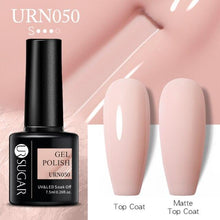 Load image into Gallery viewer, Matte Pink Blue Gel Nail Polish Semi Permanent LED Nail Art Design Elegant Warm Colors For Womens
