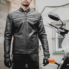 Load image into Gallery viewer, Maverick Men's Motorcycle Leather Jacket
