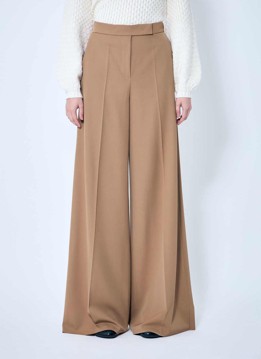 Max Mara Women Gabardine Wool Pants