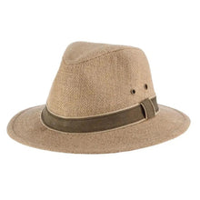 Load image into Gallery viewer, Dorfman Pacific Onshore - Hemp Straw Outback Fedora Hat
