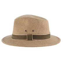 Load image into Gallery viewer, Dorfman Pacific Onshore - Hemp Straw Outback Fedora Hat
