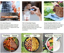 Load image into Gallery viewer, Meat Digital Cooking Food Kitchen BBQ Thermometer Digital Candy Candle Thermometer Cooking Kitchen BBQ Grill Thermometer Probe Instant Read Thermometer for Liquids Pork Milk Water Milk Oil Liquid Oven Digital Temperature Sensor Meter Thermocouple

