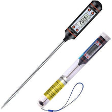 Load image into Gallery viewer, Meat Digital Cooking Food Kitchen BBQ Thermometer Digital Candy Candle Thermometer Cooking Kitchen BBQ Grill Thermometer Probe Instant Read Thermometer for Liquids Pork Milk Water Milk Oil Liquid Oven Digital Temperature Sensor Meter Thermocouple
