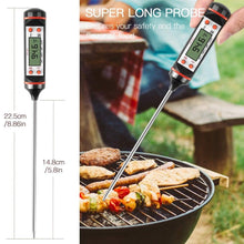 Load image into Gallery viewer, Meat Thermometer Digital Cooking Food Digital Candy Cooking Thermometer Kitchen Cooking Thermometer Instant Read for BBQ Grill Oil Milk Bath Water Deep Fry Kitchen BBQ Probe Water Milk Oil Liquid Oven Digital Temperature Sensor Meter Thermocouple
