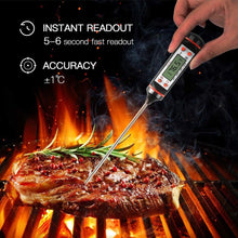 Load image into Gallery viewer, Meat Thermometer Digital Cooking Food Digital Candy Cooking Thermometer Kitchen Cooking Thermometer Instant Read for BBQ Grill Oil Milk Bath Water Deep Fry Kitchen BBQ Probe Water Milk Oil Liquid Oven Digital Temperature Sensor Meter Thermocouple
