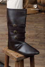 Load image into Gallery viewer, Medieval Boots Ernest Dark Brown
