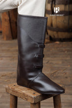 Load image into Gallery viewer, Medieval Boots Ernest Dark Brown
