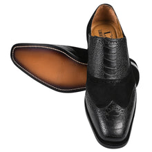 Load image into Gallery viewer, Megan Men?? Ostrich Leg Printed Suede Leather Loafer Shoes
