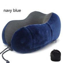 Load image into Gallery viewer, Memory Foam Neck Pillows Headrest Massage Cushion Travel Holiday Vacation Car Seat Rest Pad Neck Pillow Memory Foam Travel Office Car Embrace Cervical Pillow Cotton Neck Pillow Neck Pillow For Traveling Upgraded Travel Neck Pillow Travel Accessories
