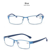 Load image into Gallery viewer, Men Blue Business Glasses Reading Glasses For Women Titanium Eye Glasses Male Hyperopia New  Glasses Frame Sunglasses For Ladies Eyewear Frame Sun Glasses For Women Men
