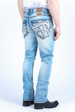 Load image into Gallery viewer, Holt Men&#39;s Blue Slim Boot Cut Jeans
