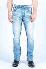 Load image into Gallery viewer, Holt Men&#39;s Blue Slim Boot Cut Jeans
