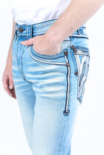 Load image into Gallery viewer, Holt Men&#39;s Blue Slim Boot Cut Jeans
