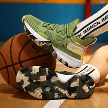 Load image into Gallery viewer, Men Breathable Basketball Shoes Shockproof High Top Sneakers Cushioning Sport Shoes Outdoor Training Ankle Boots Lightning Professional Anti Slip Sports Shoes For Running Walking Sport
