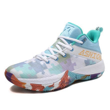 Load image into Gallery viewer, Men Breathable Basketball Shoes Shockproof High Top Sneakers Cushioning Sport Shoes Outdoor Training Ankle Boots Lightning Professional Anti Slip Sports Shoes For Running Walking Sport
