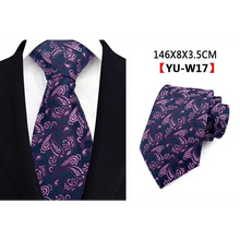 Load image into Gallery viewer, Men Business Elegant Necktie Design Silk Wedding Tie For Men Office Mens Fashion Formal Tie
