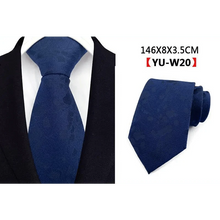 Load image into Gallery viewer, Men Business Elegant Necktie Design Silk Wedding Tie For Men Office Mens Fashion Formal Tie

