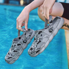 Load image into Gallery viewer, Men Causal Summer Sandals Garden Clogs Soft Memory Hospital Shoes Men Slip On Beach Water Sandals Anti-Skid Water Shoes Summer Garden Camouflage Men Walking Clogs
