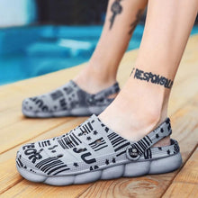 Load image into Gallery viewer, Men Causal Summer Sandals Garden Clogs Soft Memory Hospital Shoes Men Slip On Beach Water Sandals Anti-Skid Water Shoes Summer Garden Camouflage Men Walking Clogs
