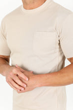 Load image into Gallery viewer, Classic Cotton Knit Beige T-Shirt
