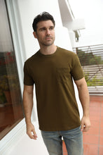Load image into Gallery viewer, Classic Cotton Knit Brown T-Shirt
